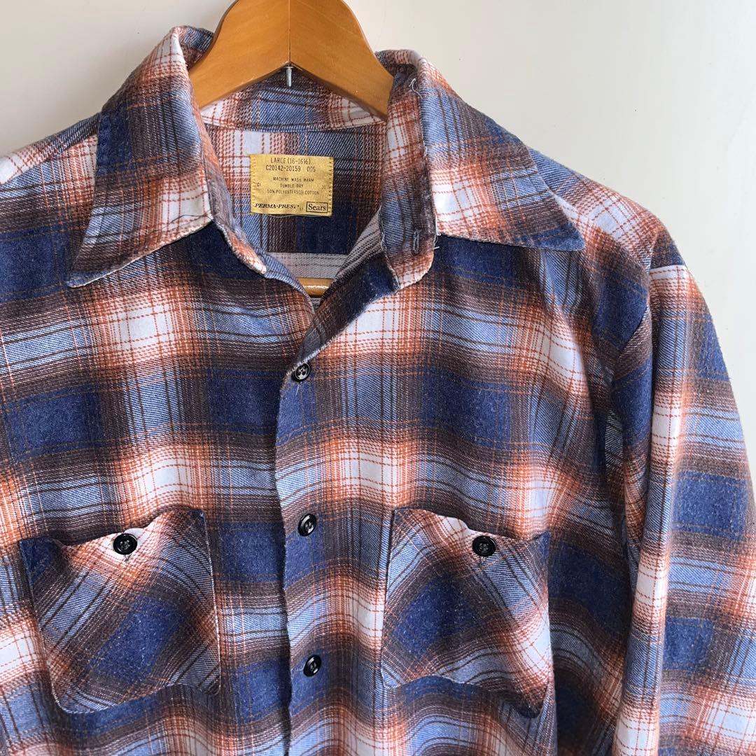 カートコバーン 着同 sears オンブレチェック ネルシャツ 色違
