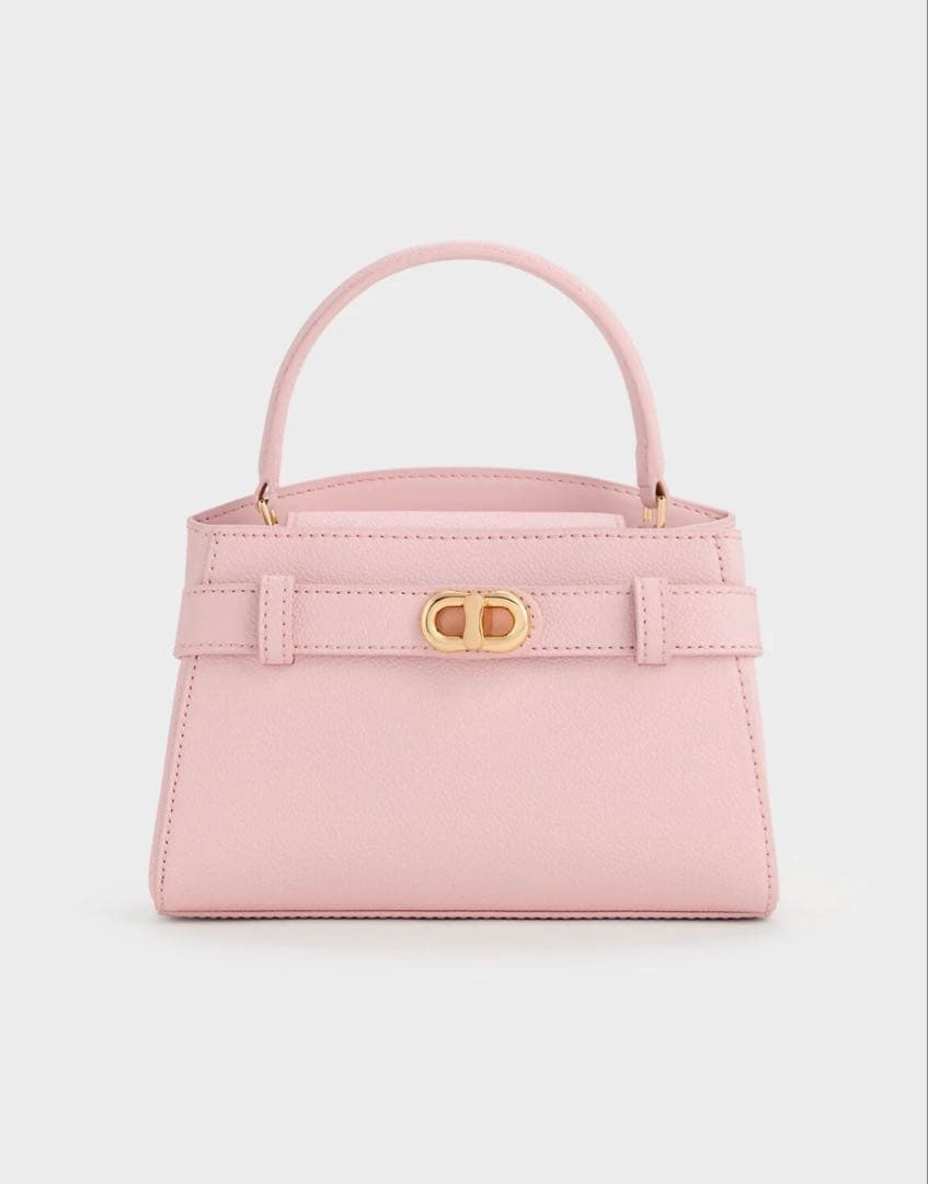 新品未使用】 オブリエル トップハンドルバッグ コットンキャンディー