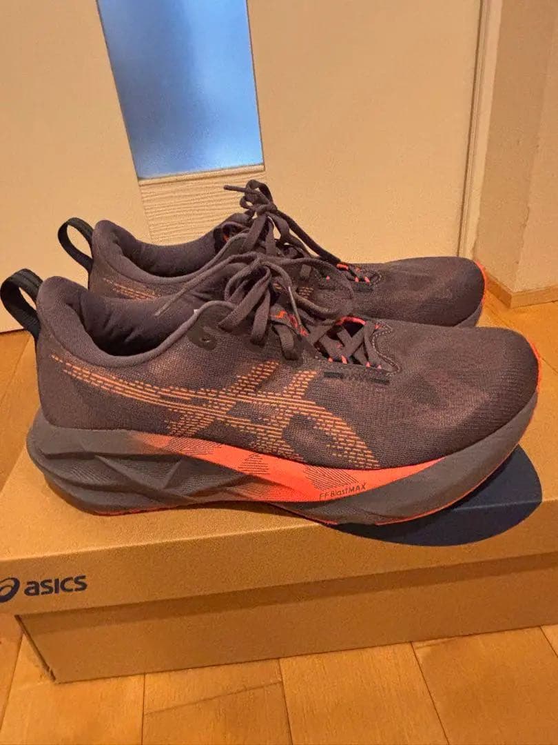 ASICS ノヴァブラスト5 26.5cm PURPLE/CORAL REEF