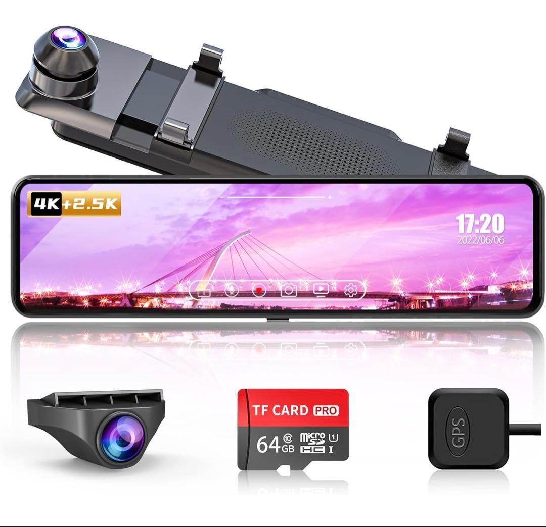 美品/廃盤 【新品未使用】Changer V69PLUS ミラー型 ドライブレコーダー