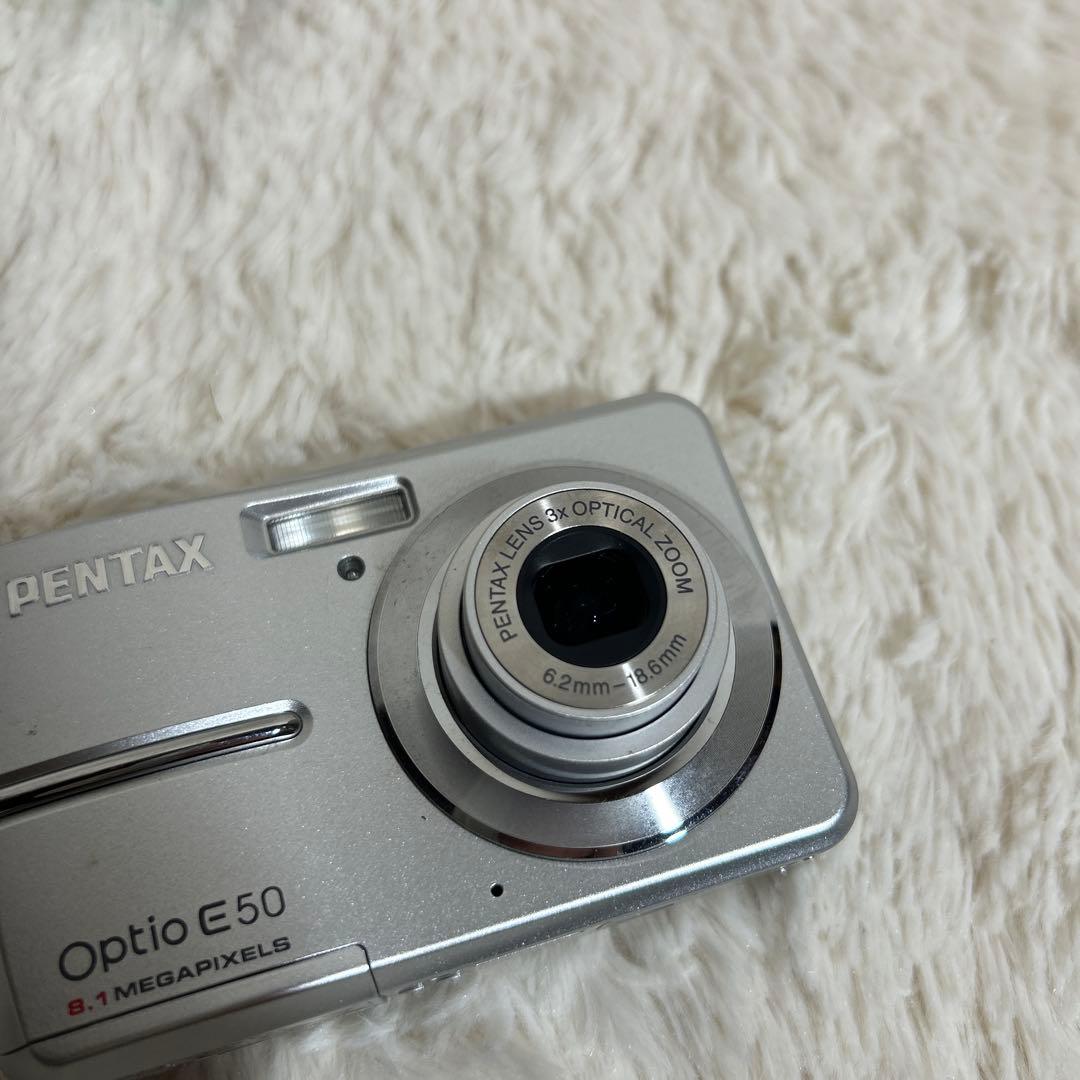 美品】PENTAX ペンタックス Optio E50 シルバー - メルカリ