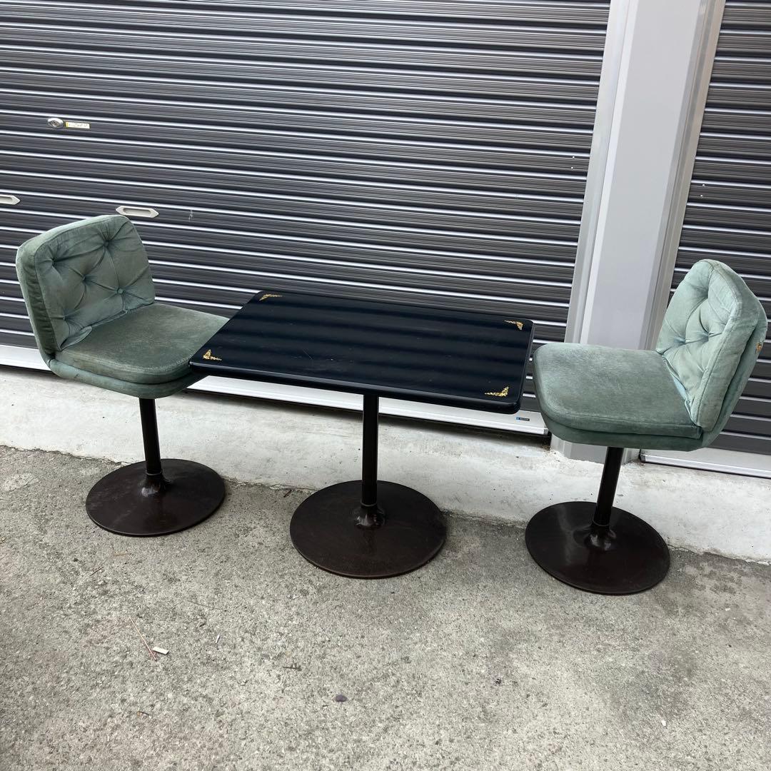 2脚 ① 昭和レトロ ミッドセンチュリー ベロアカウンタ