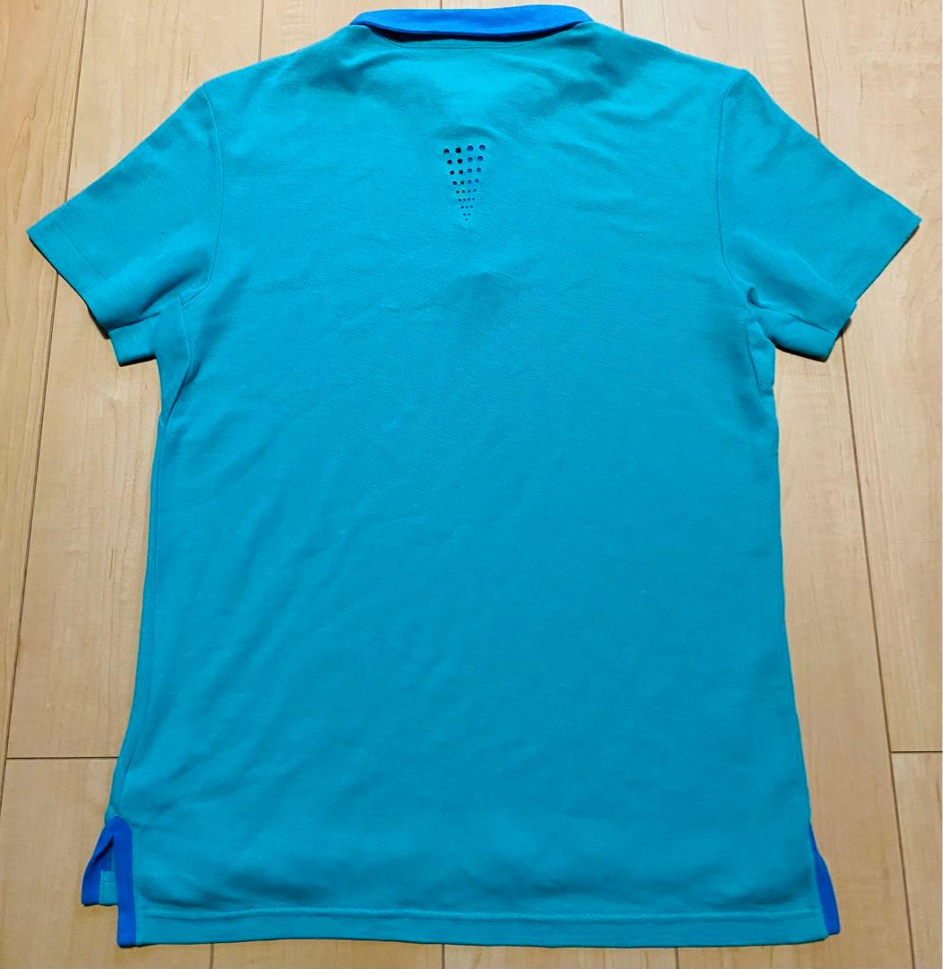 NIKE ナイキテニスポロシャツブルーM フェデラー