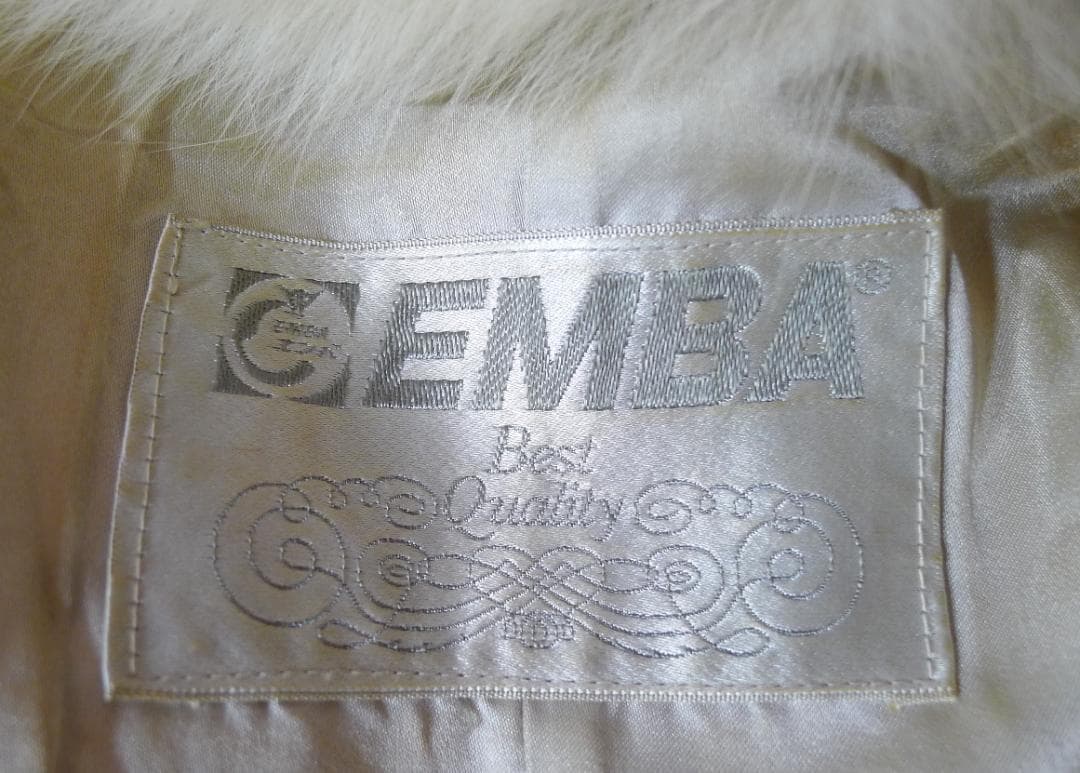 超お買い得【EMBA】超高級プラチナFOXfurロングコート(登録ナンバー付
