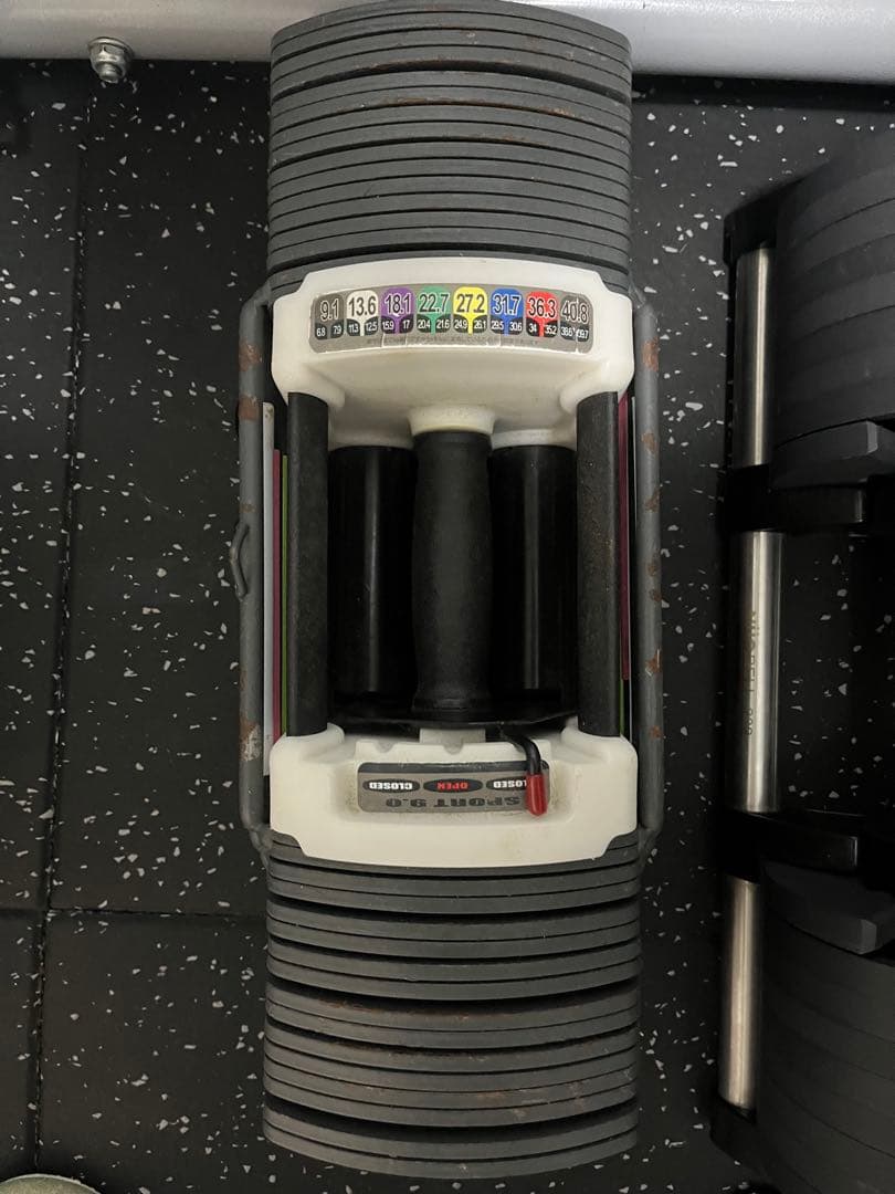 TOP FILM sport 9.0 可変式ダンベル 40kg トレーニング① TOP FILM ダンベル 可変式 40kg 40キロ 1個 可変式ダンベル 40kg 多