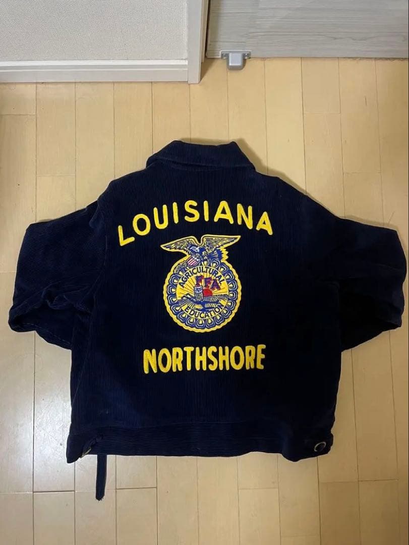 FFA ネイビー ジャケット ピンバッジ付き