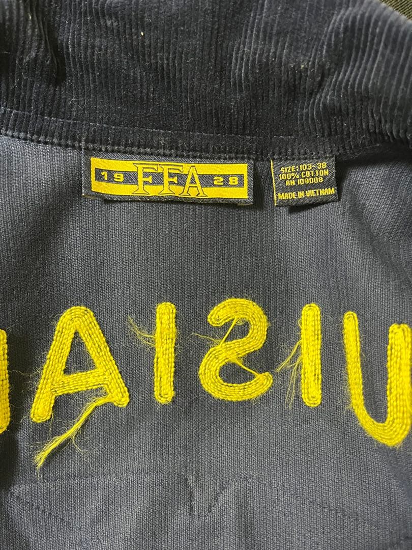 FFA ネイビー ジャケット ピンバッジ付き
