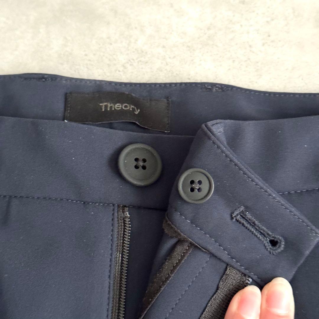 極美品 セオリー Precision Ponte2 32 ネイビー 紺 L - メルカリ