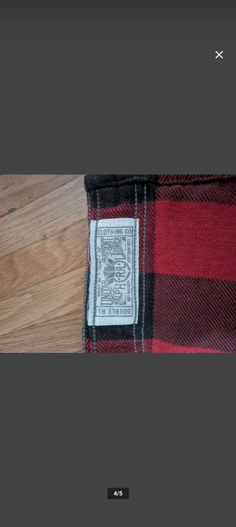 RRL チェック シャツ マットロック ワーク ベッカム ラルフ - メルカリ