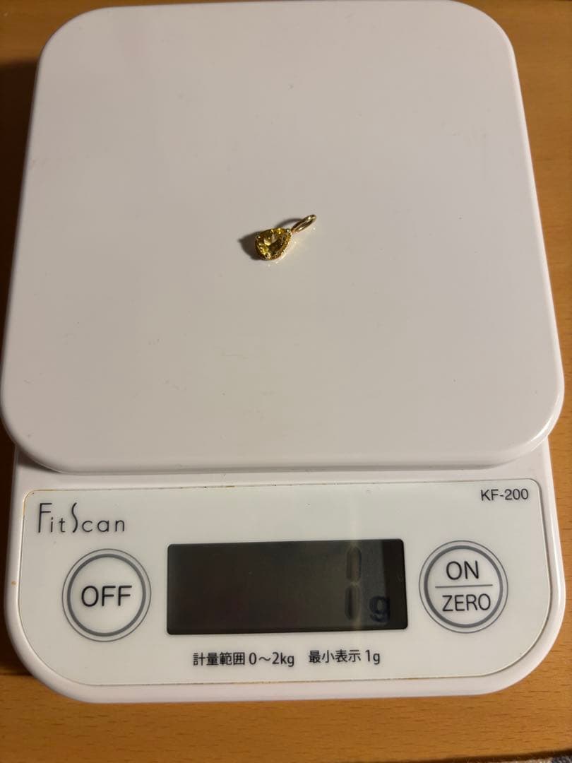 【ご購入者決定】Hariqua イエローダンビュライト 0.63ct チャーム