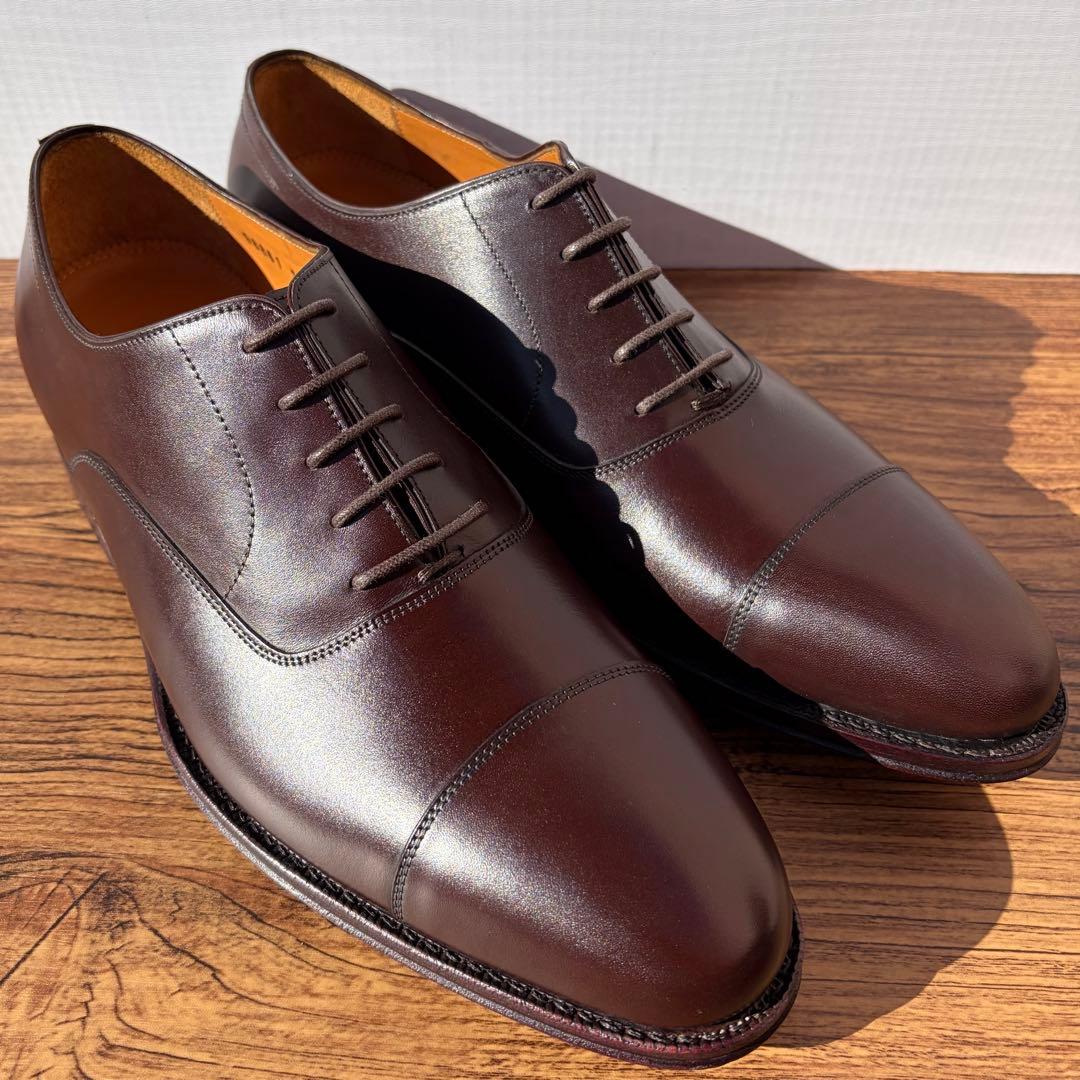 【未使用】ジャランスリウァヤ ストレートチップ 27cm 濃茶 内羽根 革靴 JALAN SRIWIJAYA（ジャラン スリウァヤ） ビジネスシューズ 「JALAN