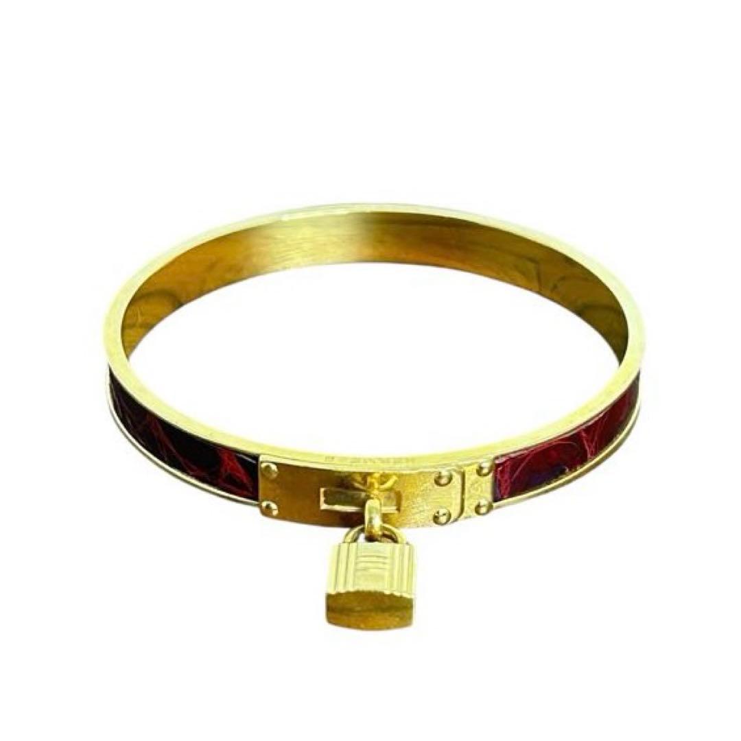 Hermes エルメス ケリー バングル レッド カデナ金具 箱付き - メルカリ