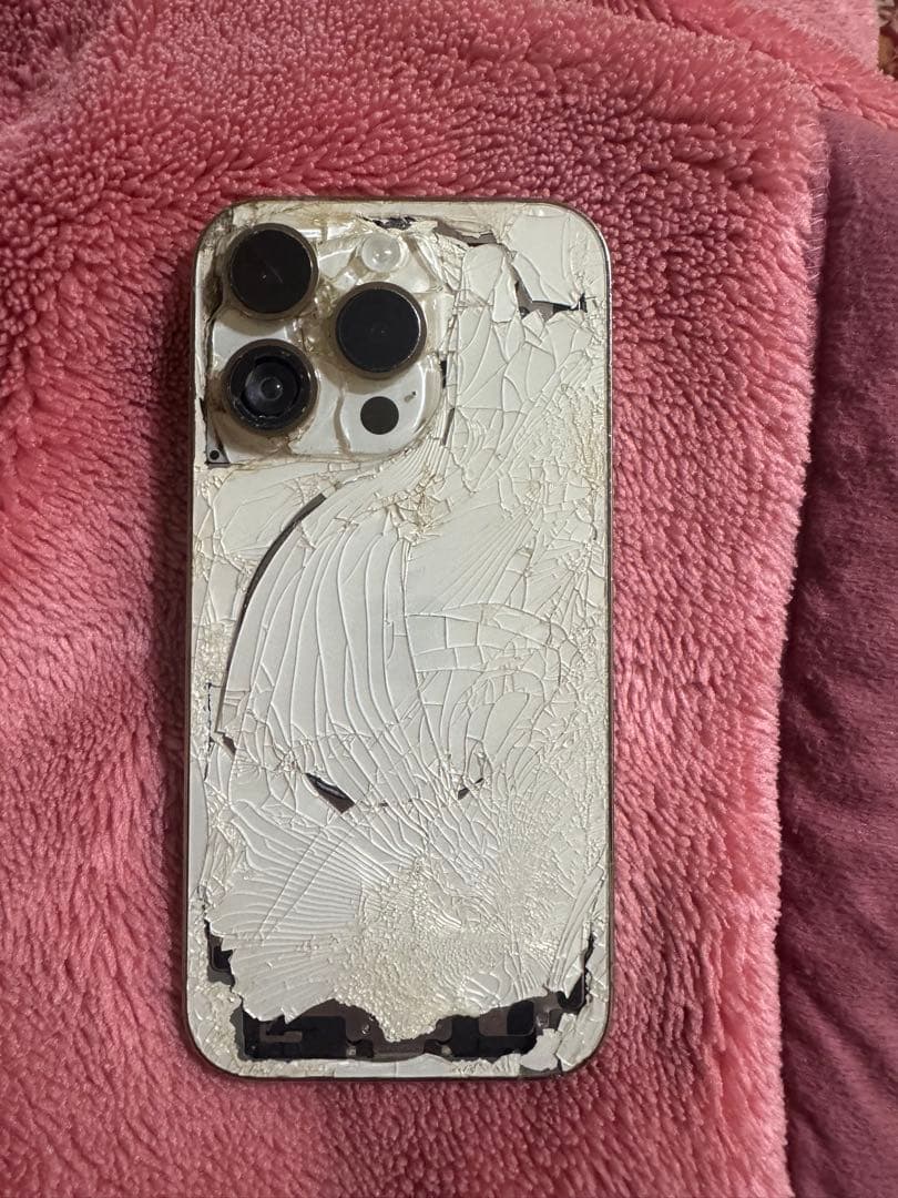 iPhone 13 Pro シルバー 画面・背面ひび割れ junk - メルカリ