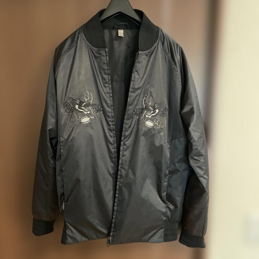 オールブラックス adidas スカジャン - メルカリ