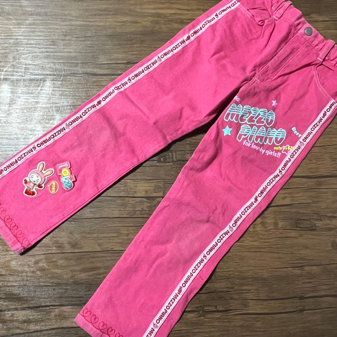 メゾピアノ 130（120.135） スカート、長T、ズボンセット ベリーちゃん