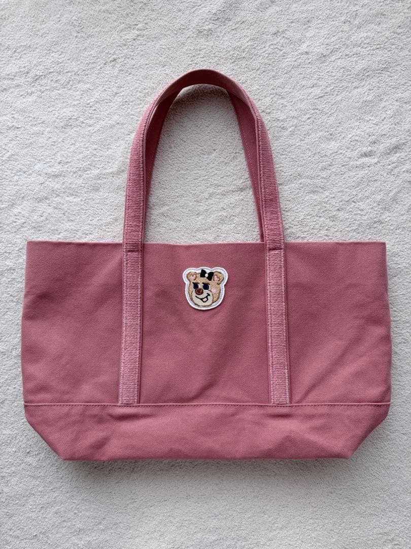 FEILER オールドテディトートバッグ 大 ピンク FEILER - フェイラー オールドテディガール ワッペントートバッグ