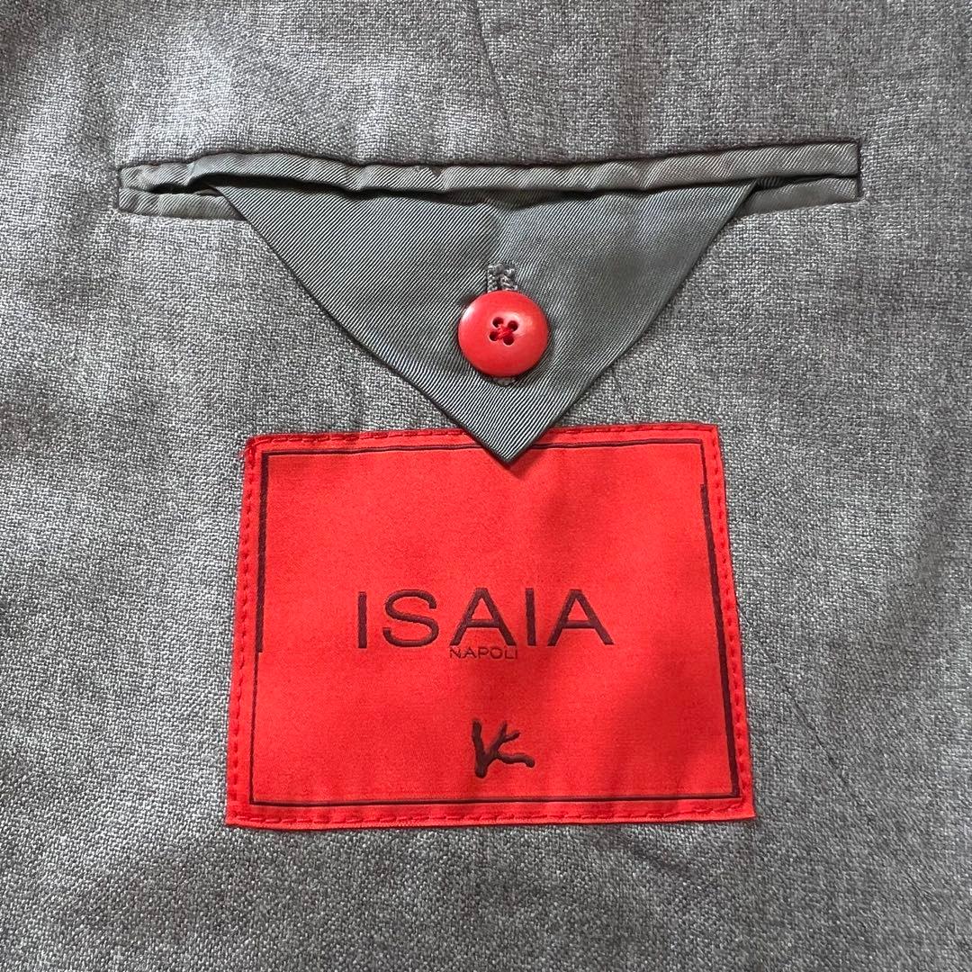 ISAIA \"SAILOR\" シルク混 テーラードジャケット 44