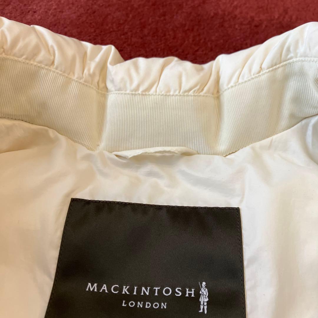 MACKINTOSH LONDONフード付きダウンベスト ホワイト - メルカリ