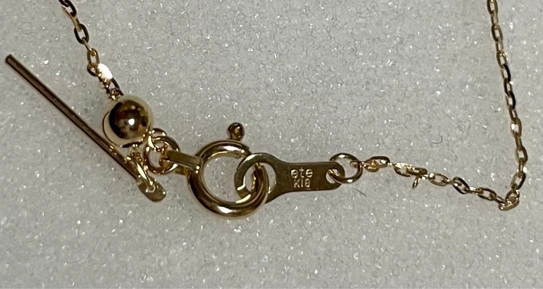 18金お買い得❣️ete K18YG ミラーカットチェーン ネックレス - メルカリ