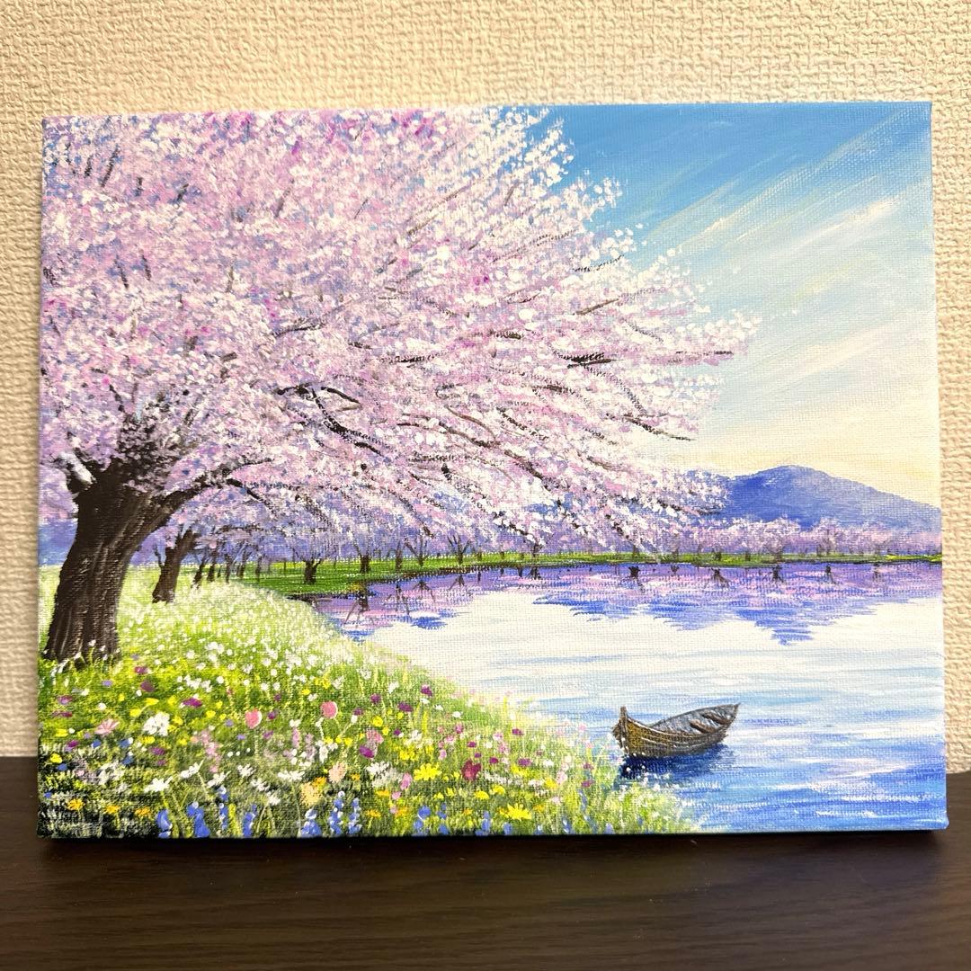 No.530 F3キャンバス 鳳凰 富士山 アクリル画 原画 開運絵画｜No.530