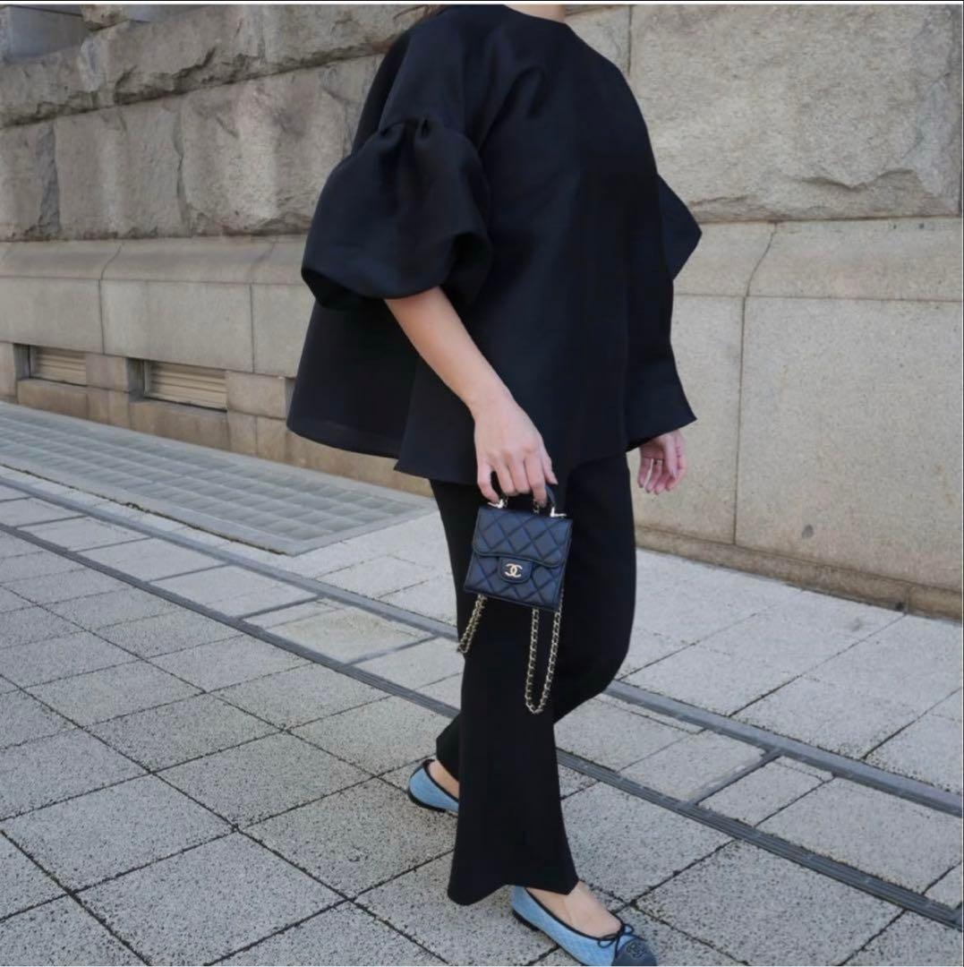 新品‼️Heve へイヴ WHIPバルーンスリーブBL ブラック - メルカリ