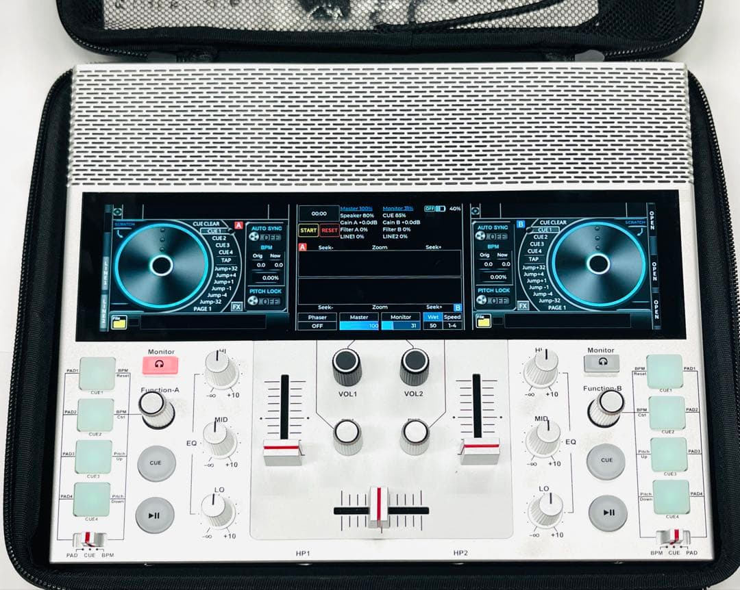 ポータブルDJシステム FJ1 これ1台でDJプレイができる！A4サイズのポータブルDJマシン「FJ1