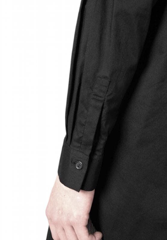 Y's ワイズ アシンメトリー バックドレープシャツ ヨウジヤマモト