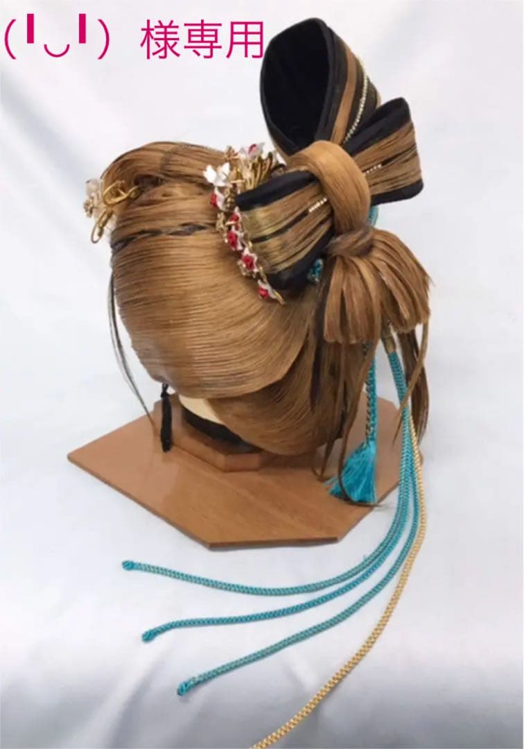 辰巳6号サイズ、一つ縛り、中古舞踊かつら、大衆演劇かつら、日本髪