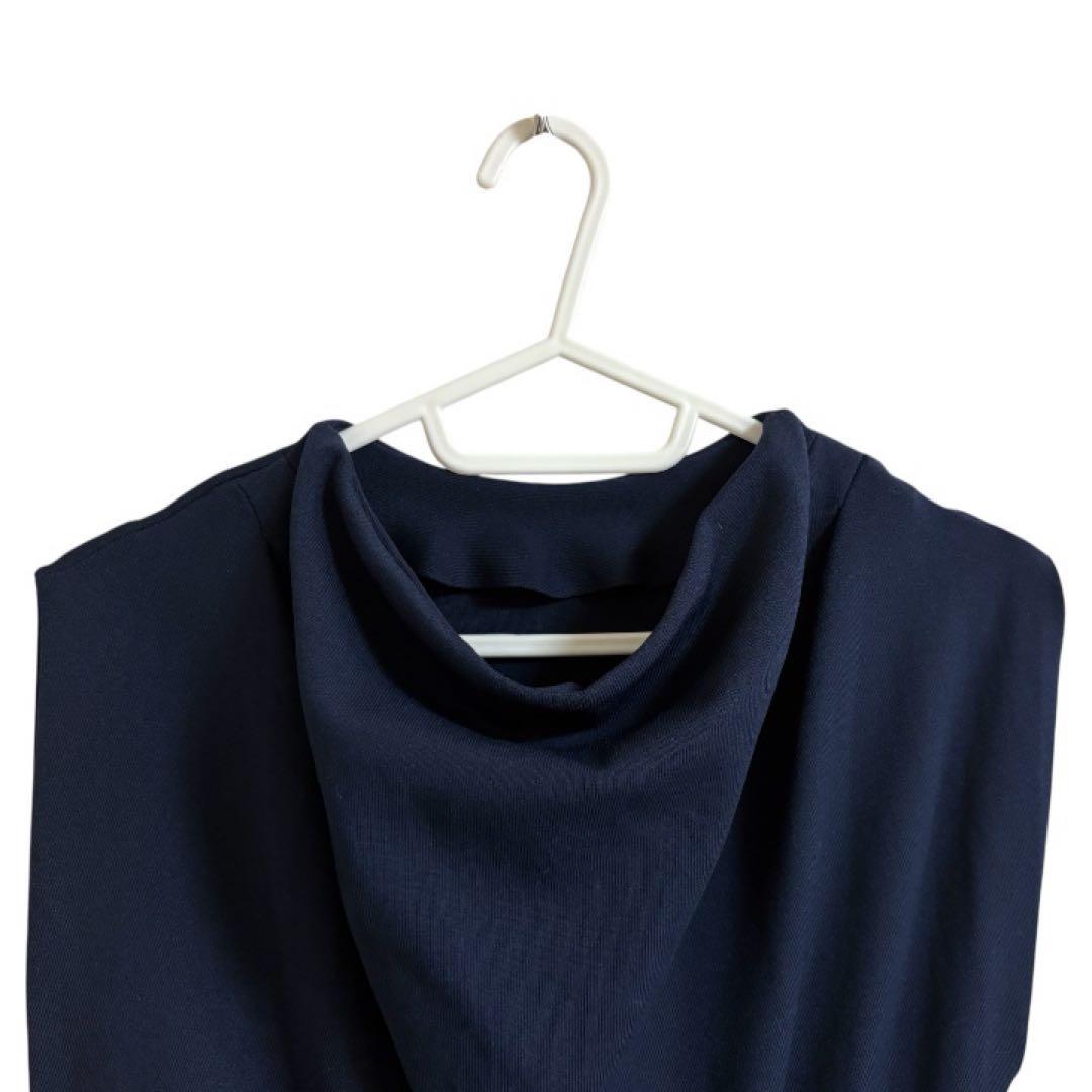 新品未使用】CELFORD ドレープネックニットワンピース NVY 38 - メルカリ