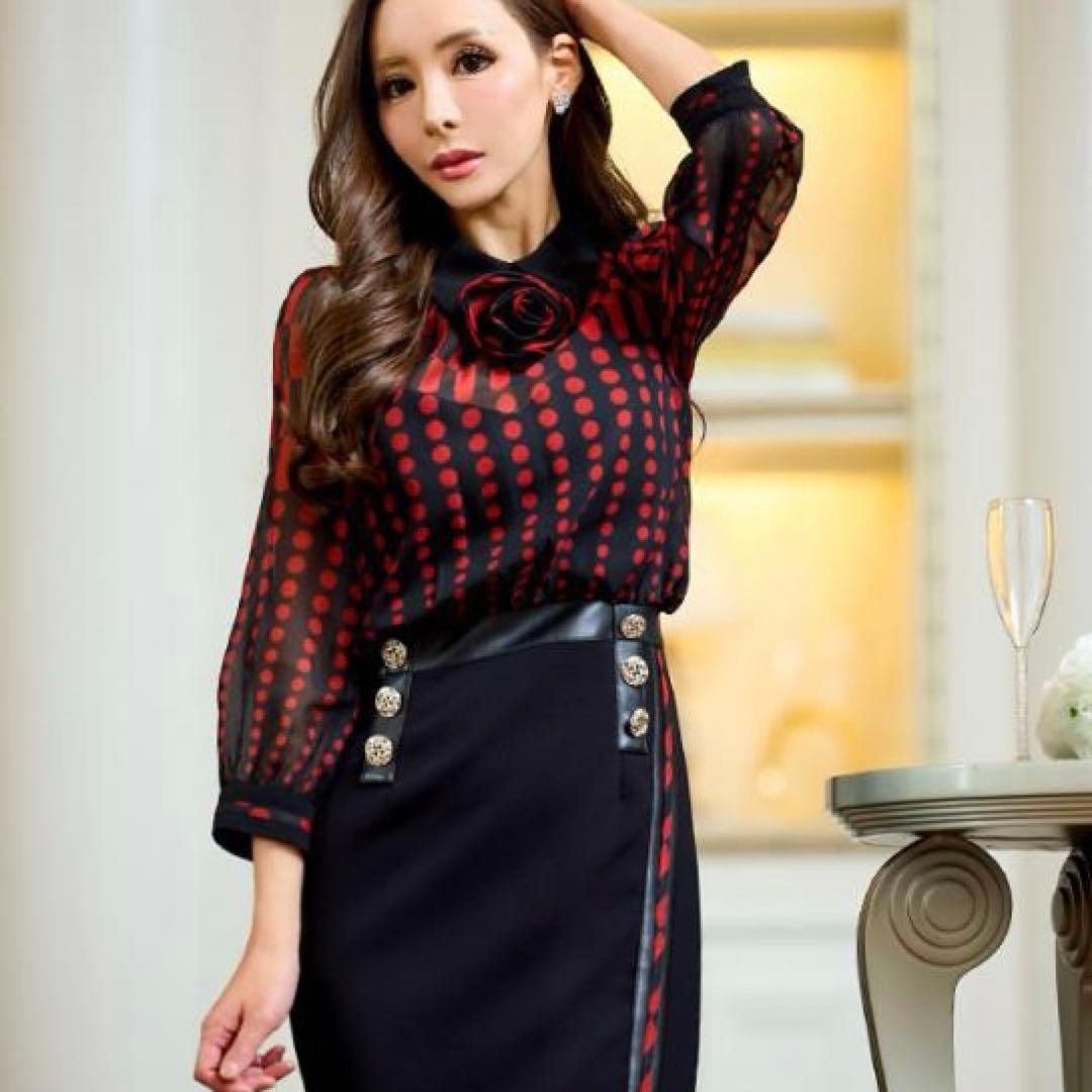 SOBRE★ドッキングワンピース 細魅せ】襟付ジッパードッキングワンピース | キャバドレス・ミニ