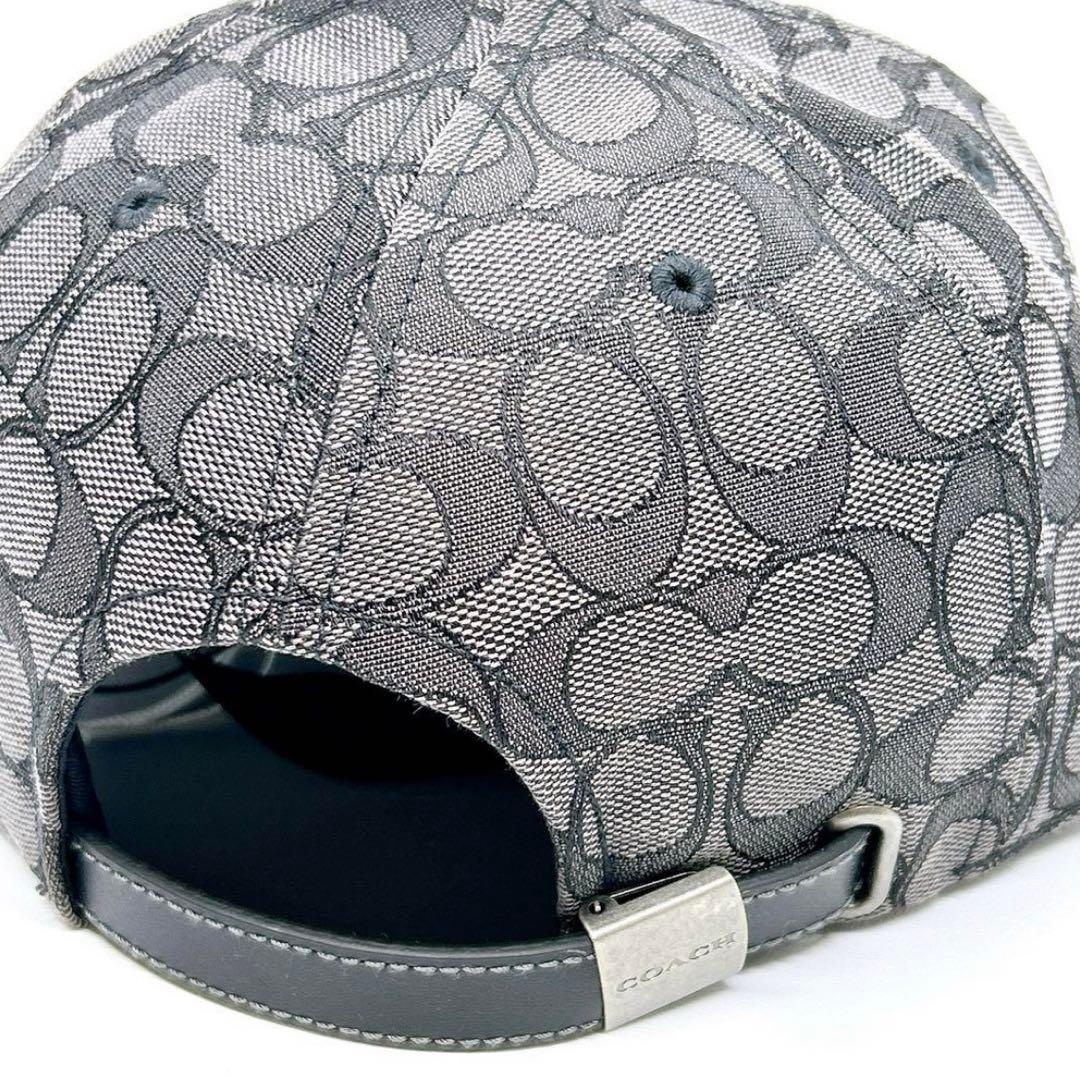 ラスト1点】COACH コーチ シグネチャー 帽子 キャップ チャコール 黒