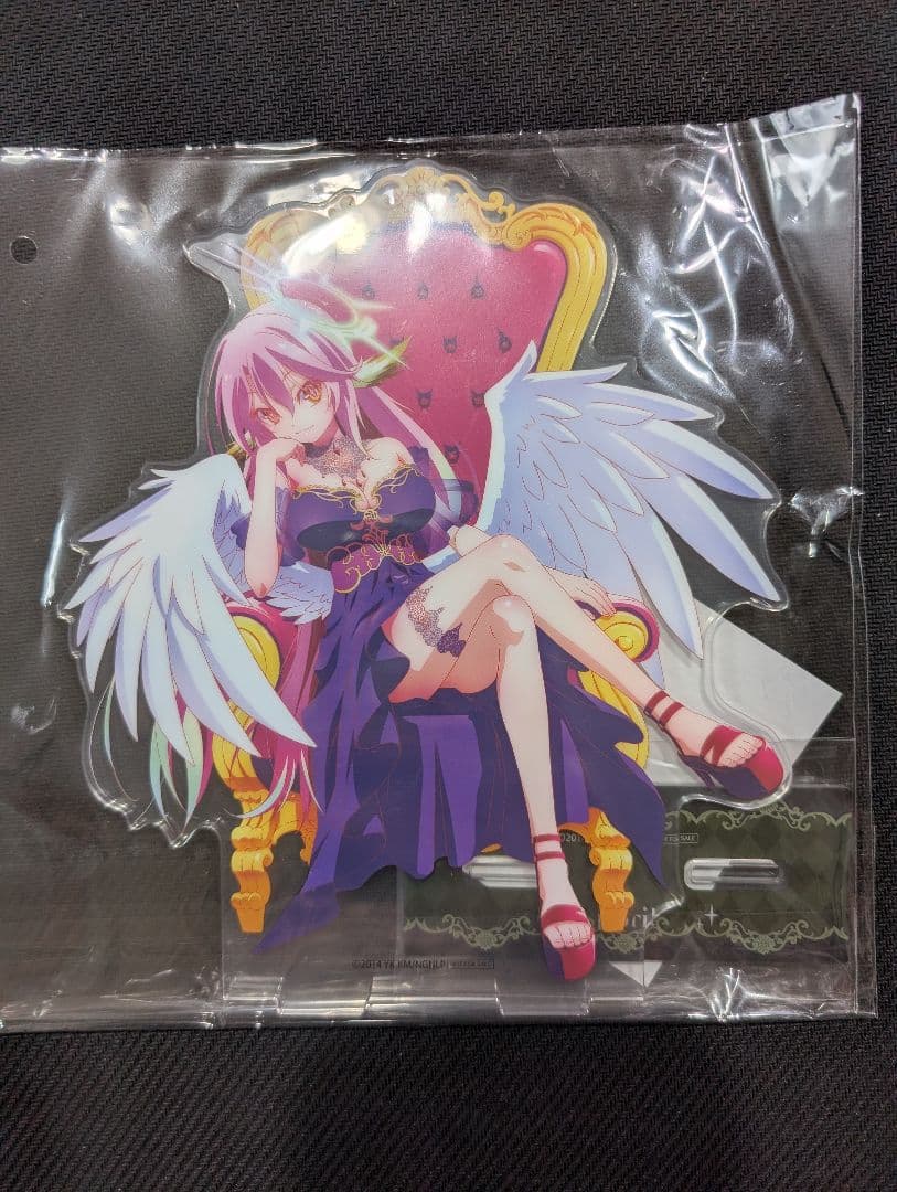 ノーゲーム・ノーライフ ラッキー缶バッジ ジブリール BIGアクリル