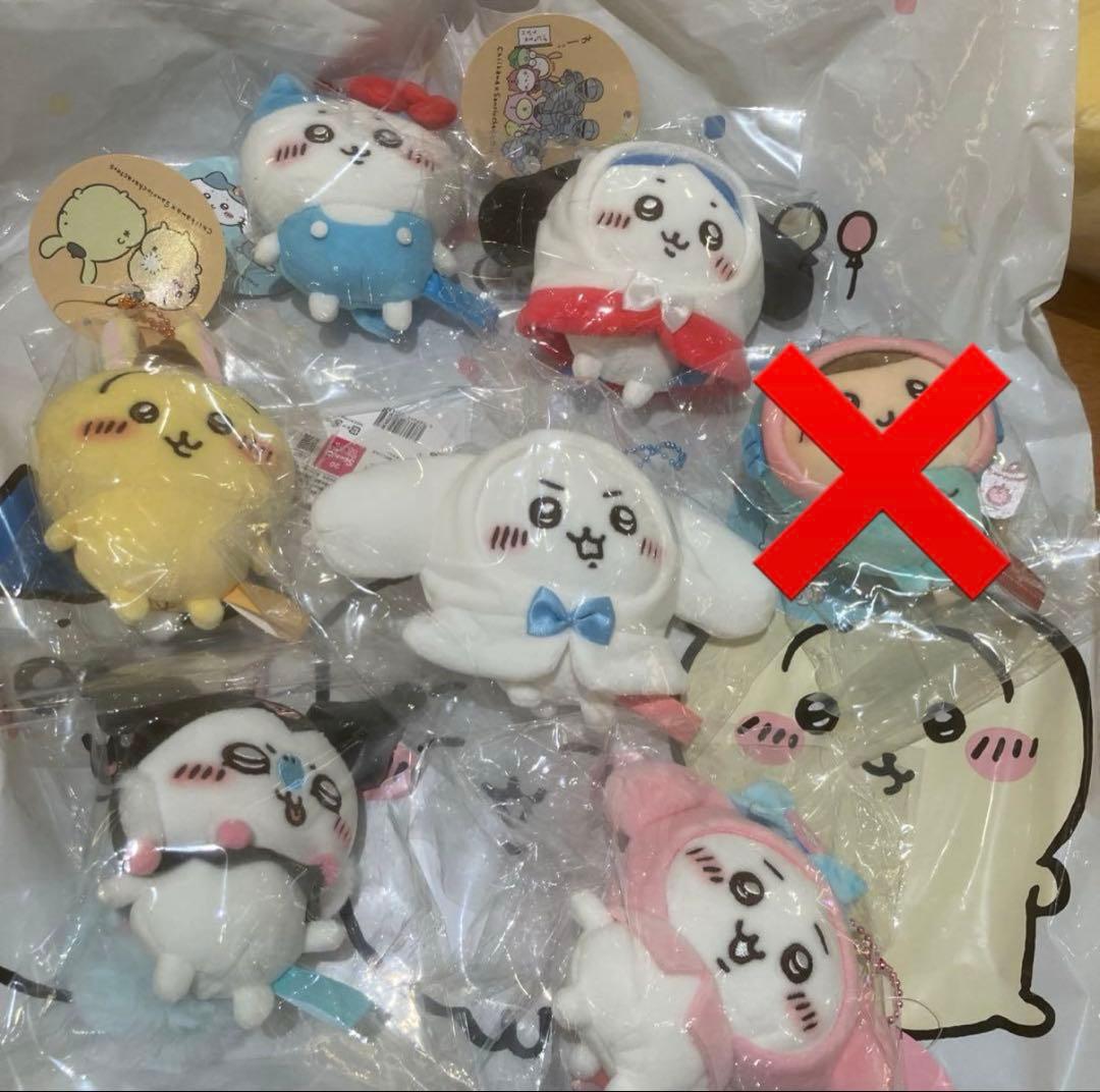 ちいかわ×サンリオキャラクターズ ぷちミニマスコット 6点セット