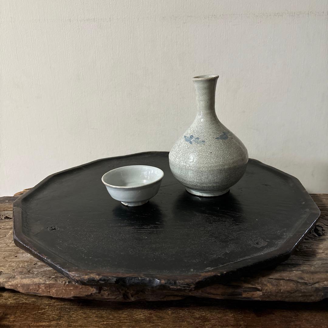 李朝盃 白磁 堅手 ぐい呑み 骨董 アンティーク.古美術.骨董.酒器.韓国