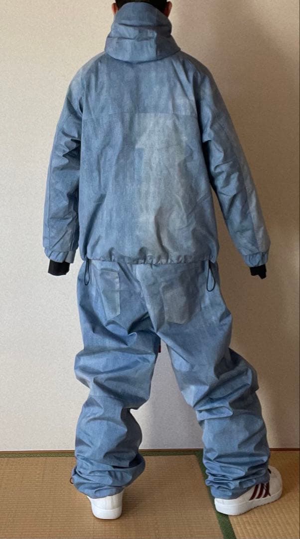 室内試着のみ デニムプリント セットアップ 上下セット Mサイズ