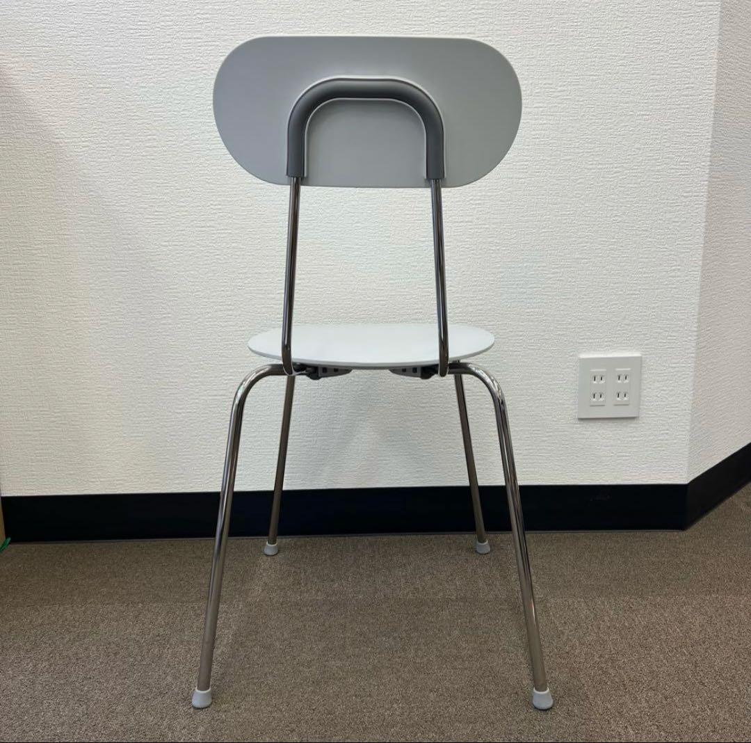 無印 椅子 スチールチェア ライトグレー 北欧 エンツォ・マリ マリオ