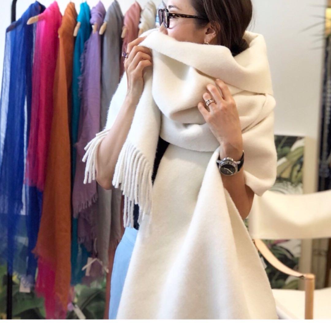 アソースメレEXファインラムスポンディシュウールストール極美品