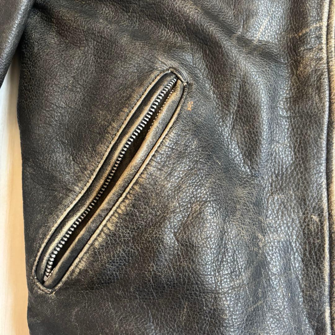 foorstep ライダース 革ジャン 牛革 エイジング ヴィンテージ Mサイズ