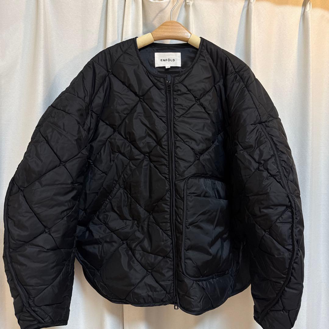 ENFOLD エンフォルド　SATIN QUILTED JACKET 36 ENFOLD エンフォルド SATIN QUILTED JACKET 36