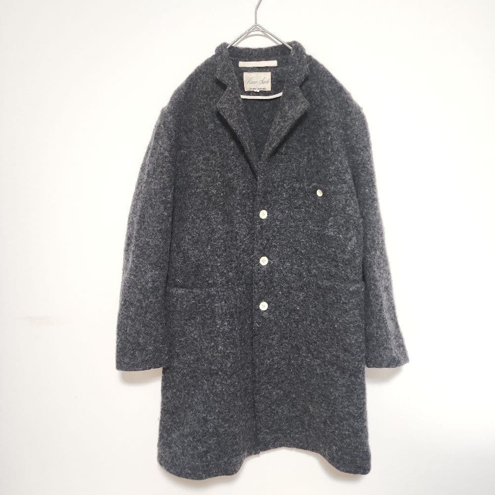 ハバーサック　ウールコート　L　上質　暖かい　made in Japan 楽天市場】HAVERSACK ハバーサック メルトンウール ステンカラーコート