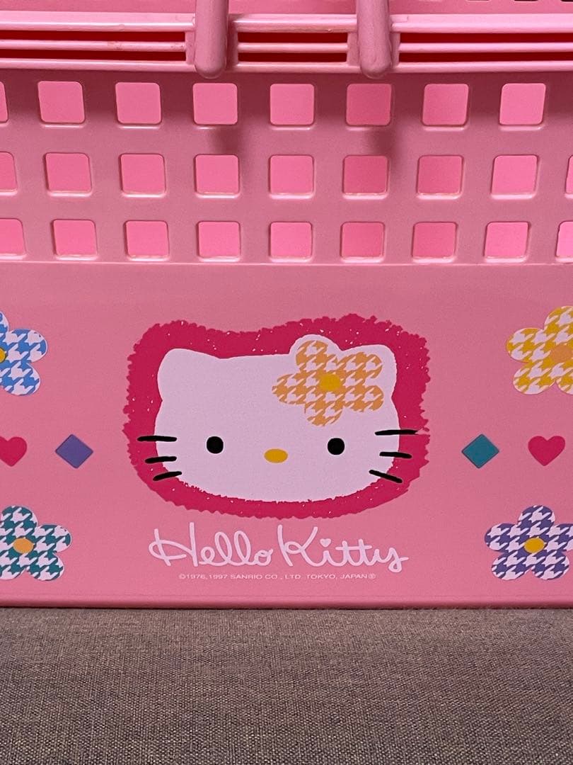 ハローキティ 収納ケース＆バスケット カオハナ 平成レトロ - メルカリ