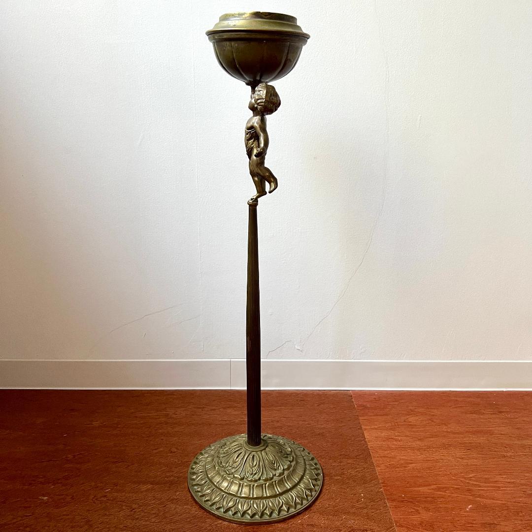 灰皿 スタンド灰皿 フランス製 アールヌーボー ロココ調 アンティーク