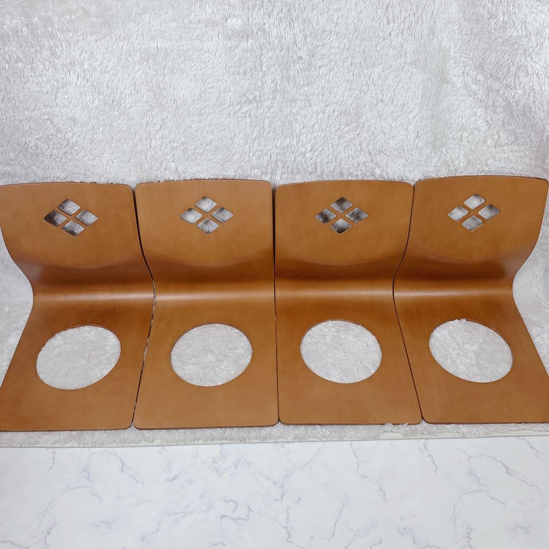 【美品】木製座椅子4脚セット　曲げ木 座敷椅子　チェア 激安家具、ソファー、ダイニングセットのオンラインストア｜激安家具KA@GU