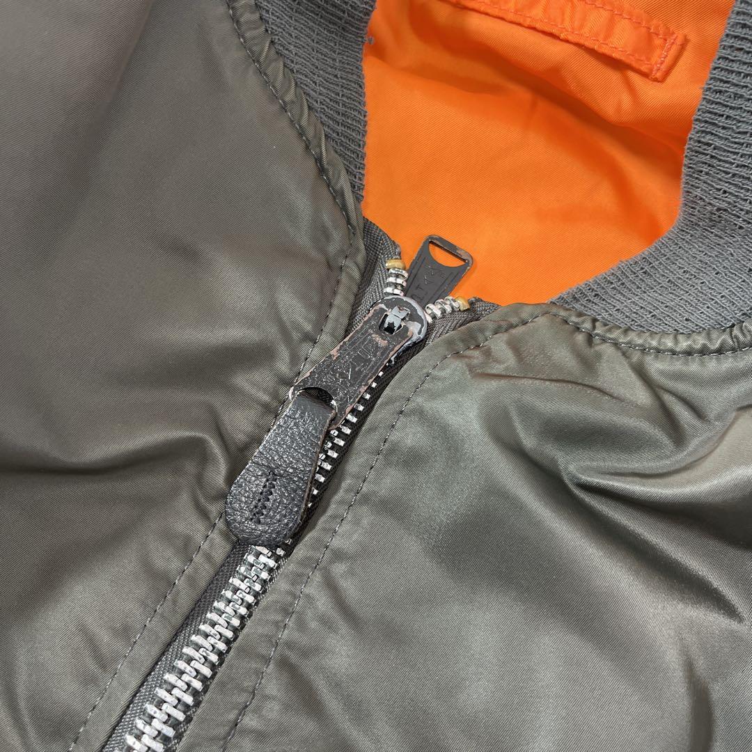 80s 90s アルファ フライトジャケット 《M》 USA製 民間 ma-1