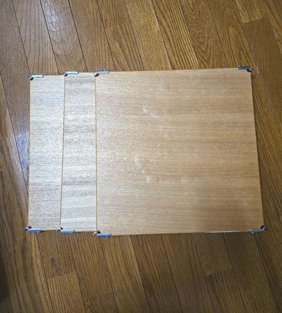 無印良品　帆立　 ステンレスユニットシェルフ　 オーク材 追加棚板3枚 ステンレスユニットシェルフ・ステンレス追加用帆立・中 | 無印良品