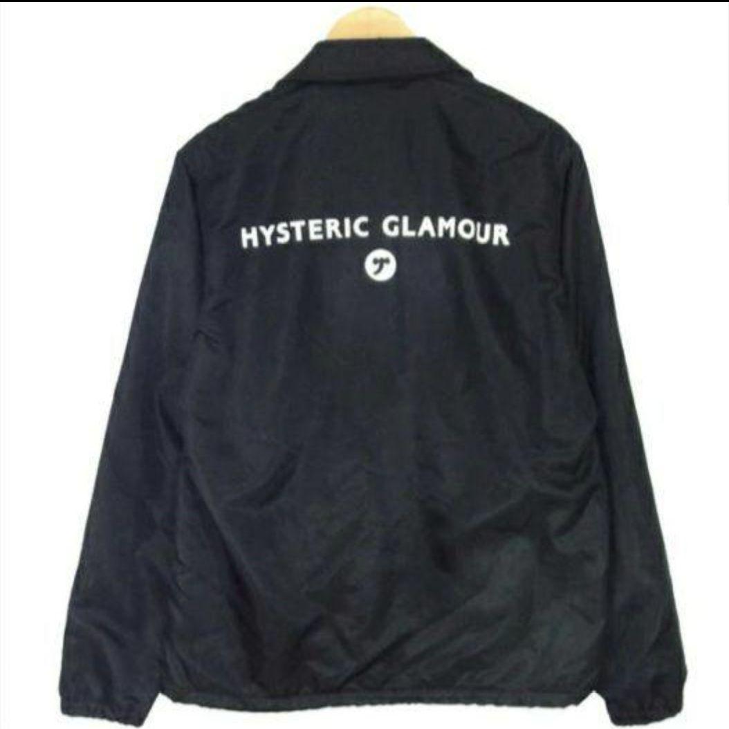ヒステリックグラマー コーチジャケット ロゴ　メンズM　ナイロンジャケット HYSTERIC GLAMOUR ヒステリックグラマー 02173AB22 ブラック ROYALTRUX