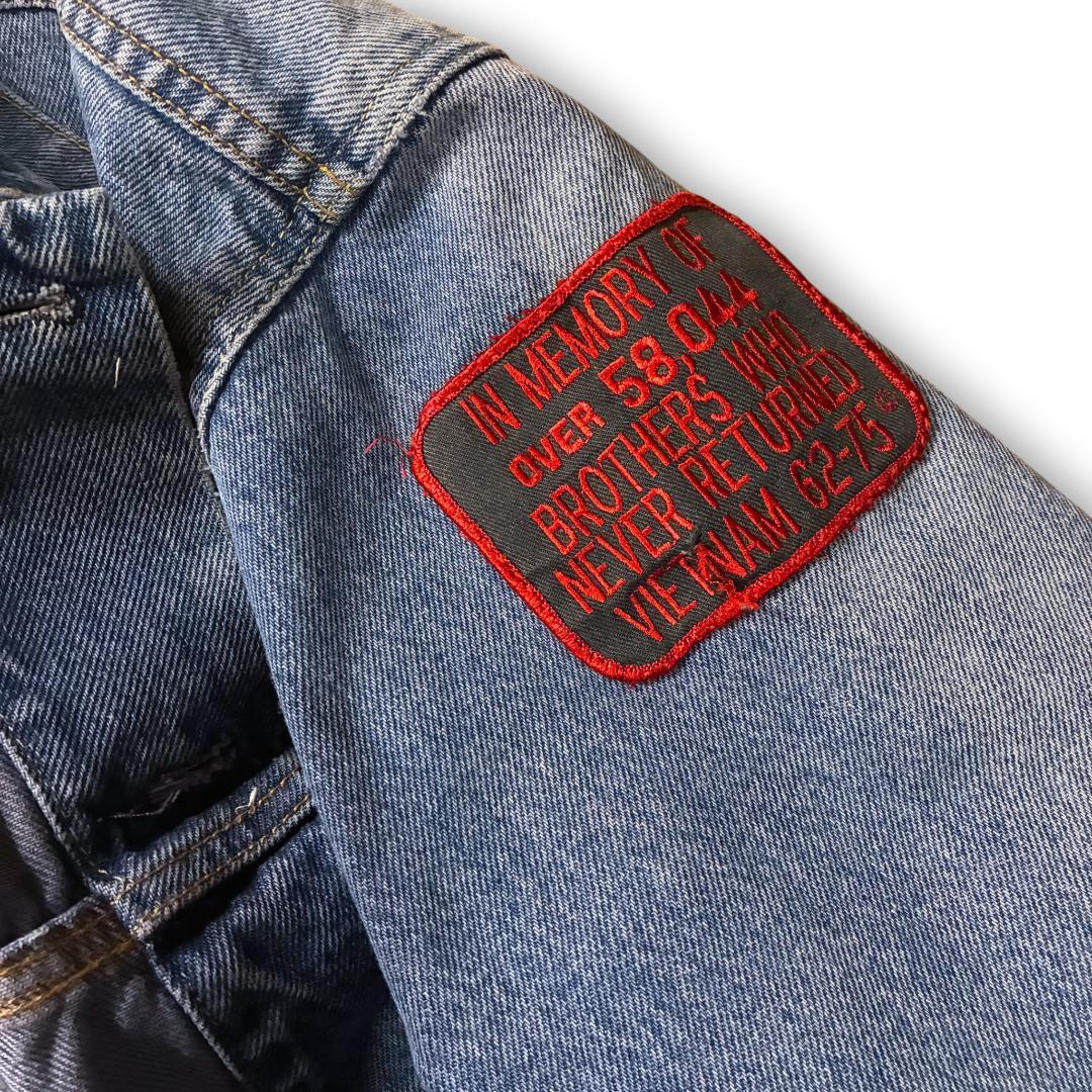 Levi's デニムジャケット US ARMY ワッペン カスタムパッチ XL