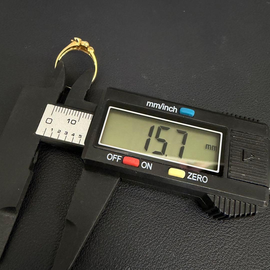 B013012) K18リング 約10号 ハート 18金YG 指輪 - メルカリ