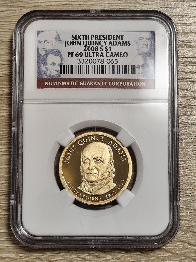 訳あり】NGC PF69☆2008 アメリカ 6代大統領 1ドル コイン 硬貨 - メルカリ