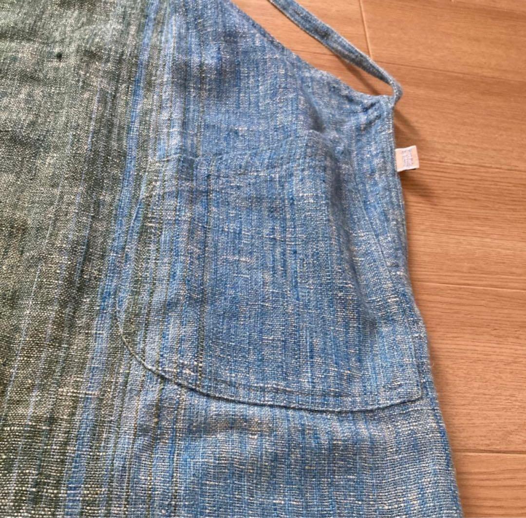 未使用級】うさとの服 エプロンワンピース 割烹着 - メルカリ